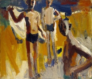 Three Bathers (After a painting by David Park) - Hallmark Art Collection